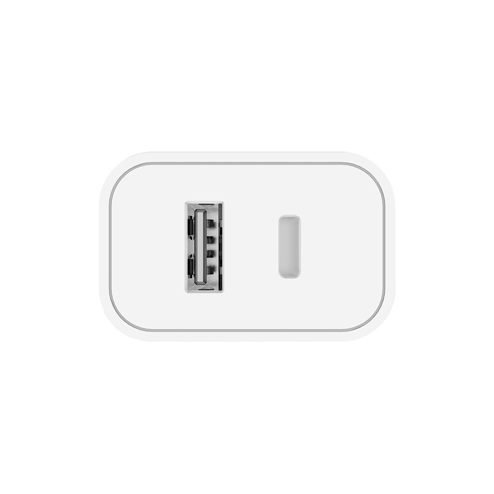 COLORWAY AC NAB. TYPE-C PD + USB QC3.0, 20W V2, BIELA (CW-CHS025QPD-WT)