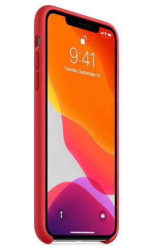 APPLE IPHONE 11 PRO MAX SILICONE CASE - RED, MWYV2ZM/A