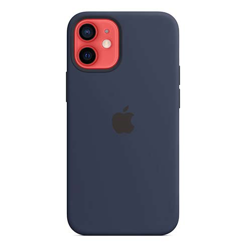APPLE IPHONE 12 MINI SILICONE CASE WITH MAGSAFE DEEP NAVY, MHKU3ZM/A