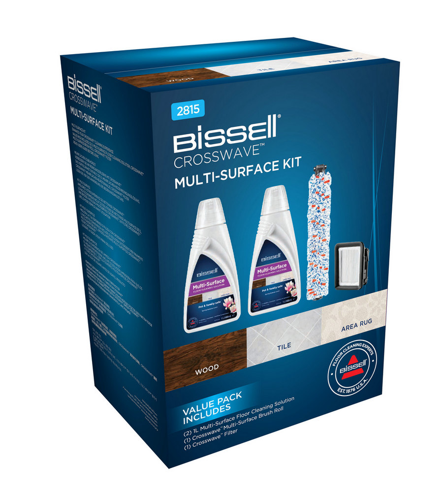 BISSELL MULTISURFACE CLEANING PACK (2 X 1789L+BRUSHROLL+FILTER) 2815