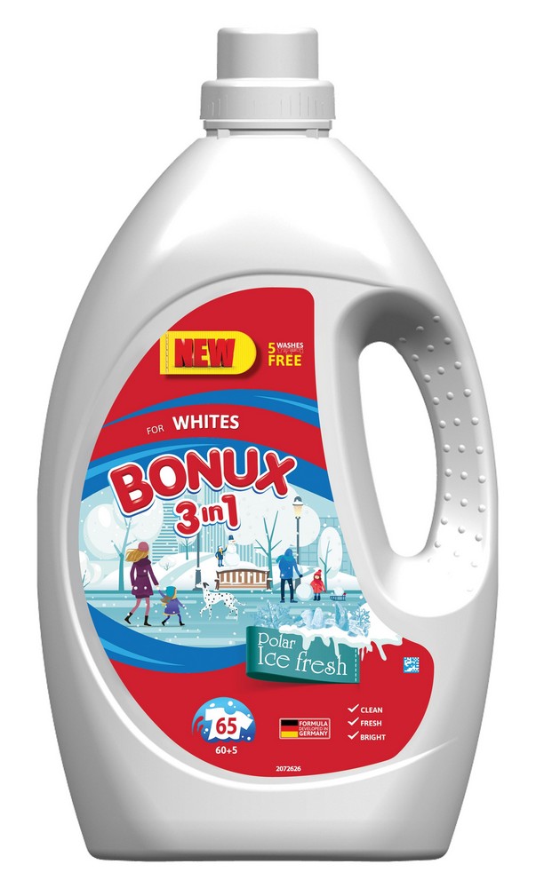 BONUX GEL WHITE POLAR ICE FRESH 60+5 PD/3.575L