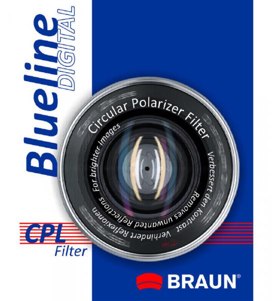 BRAUN CP-L POLARIZACNY FILTER BLUELINE - 43 MM, 14172 posledný kus