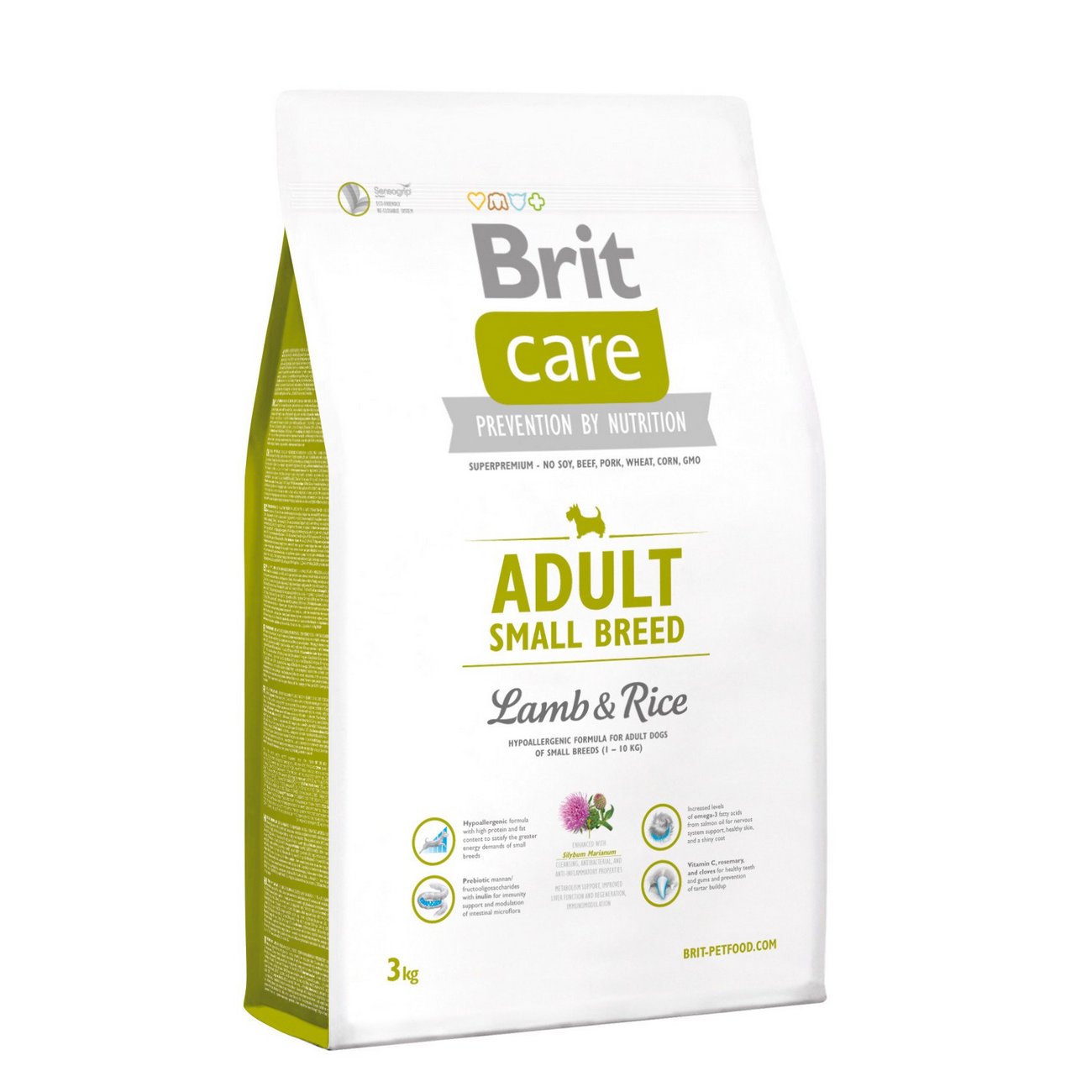 BRIT CARE ADULT SMALL BREED LAMB AND RICE 3 KG (294-132707)