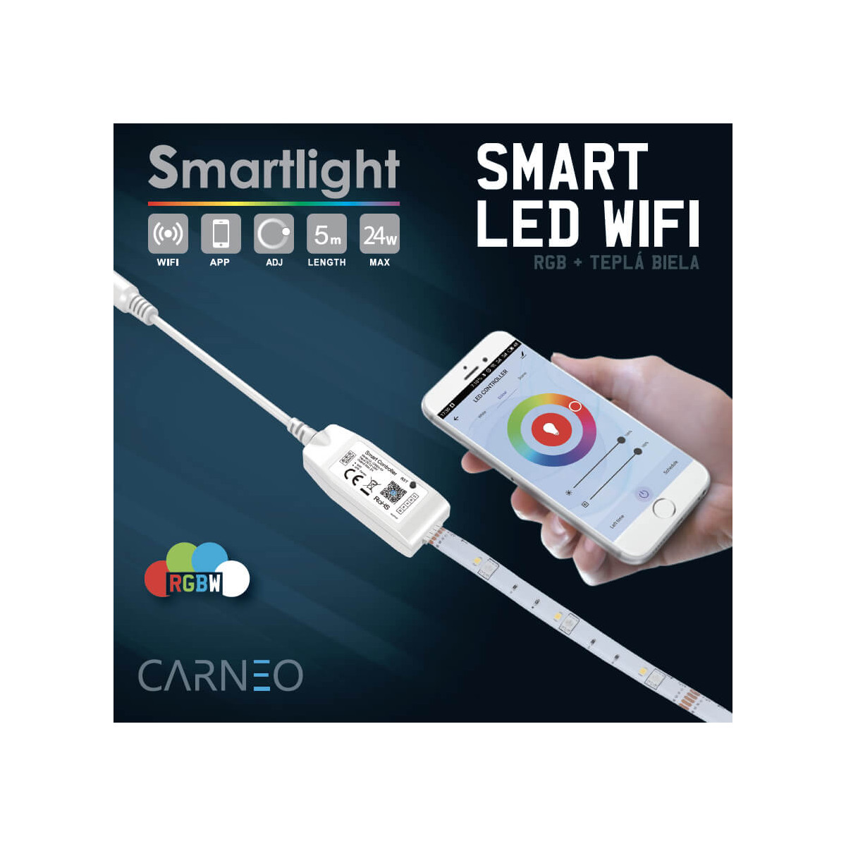 CARNEO LED PAS RGB WIFI 5M
