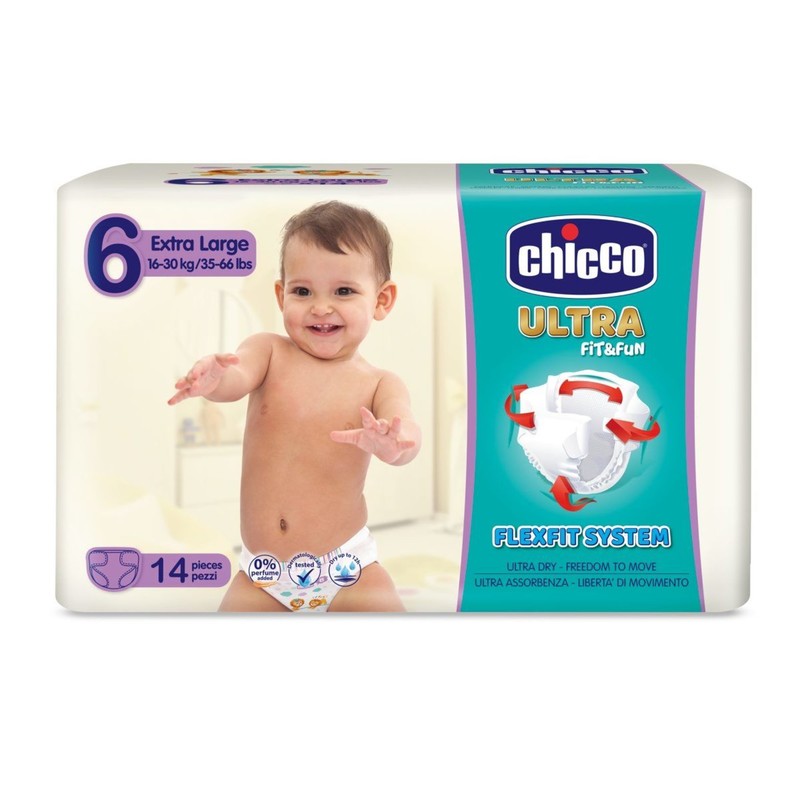 CHICCO PLIENKY CHICCO ULTRA EXTRA LARGE 16-30KG 14KS