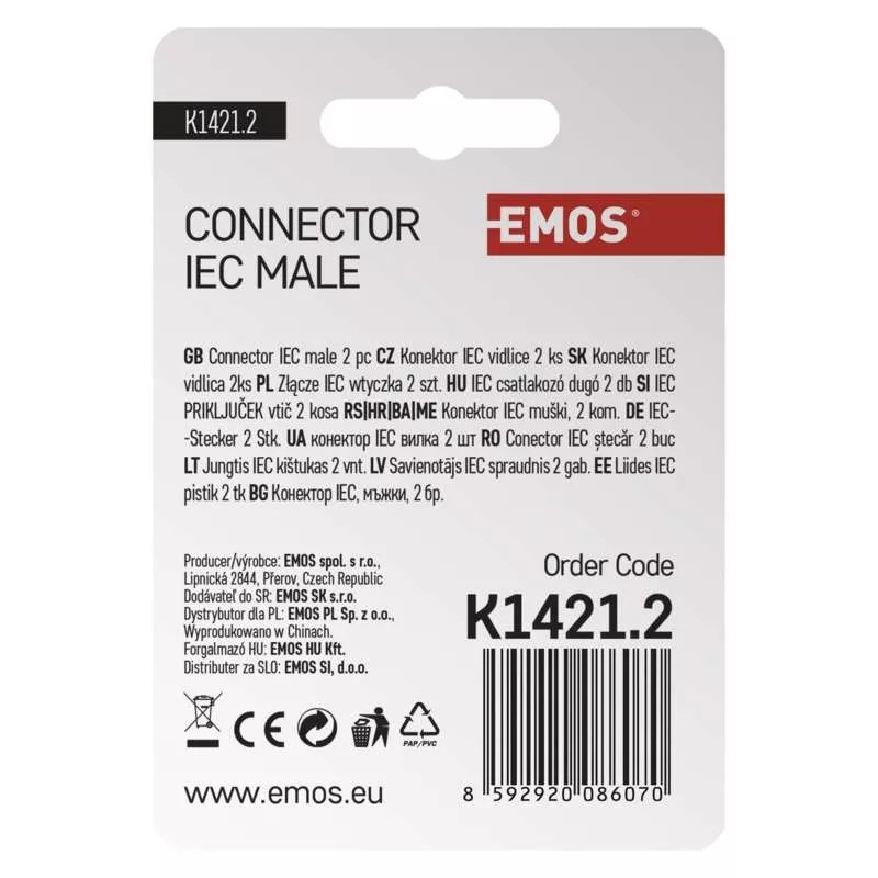 EMOS K1421.2 KONEKTOR IEC