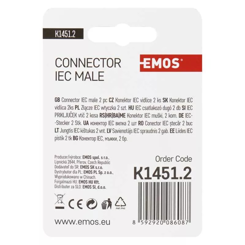 EMOS K1451.2 KONEKTOR IEC