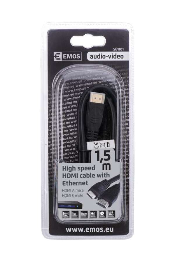 EMOS SB1101 HDMI HIGH SPEED A/M-C/M 1,5M