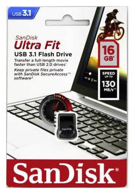HAMA 173485 SANDISK ULTRA FIT USB 3.1 16 GB posledný kus