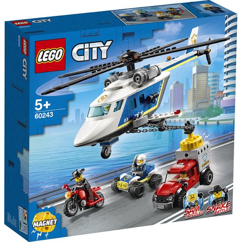 LEGO CITY PRENASLEDOVANIE POLICAJNOU HELIKOPTEROU /60243/