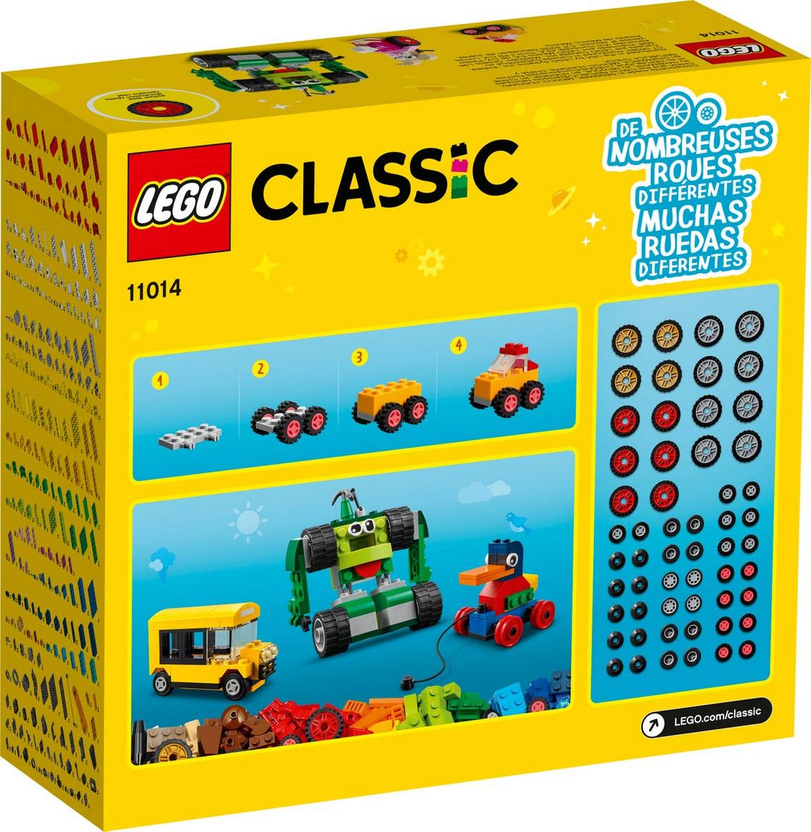 LEGO CLASSIC KOCKY A KOLESA /11014/