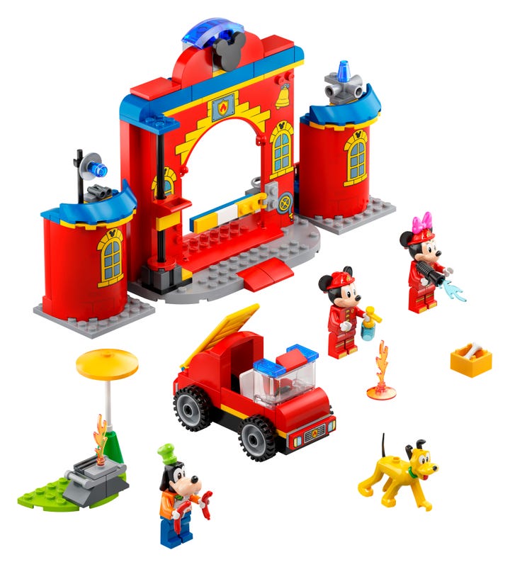LEGO DISNEY HASICSKA STANICA A AUTO MICKEYHO A JEHO PRIATELOV /10776/ posledný kus