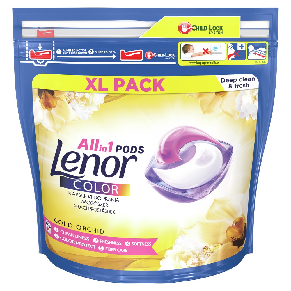 LENOR ALL IN 1 GELOVE TABLETY GOLD ORCHID 44KS