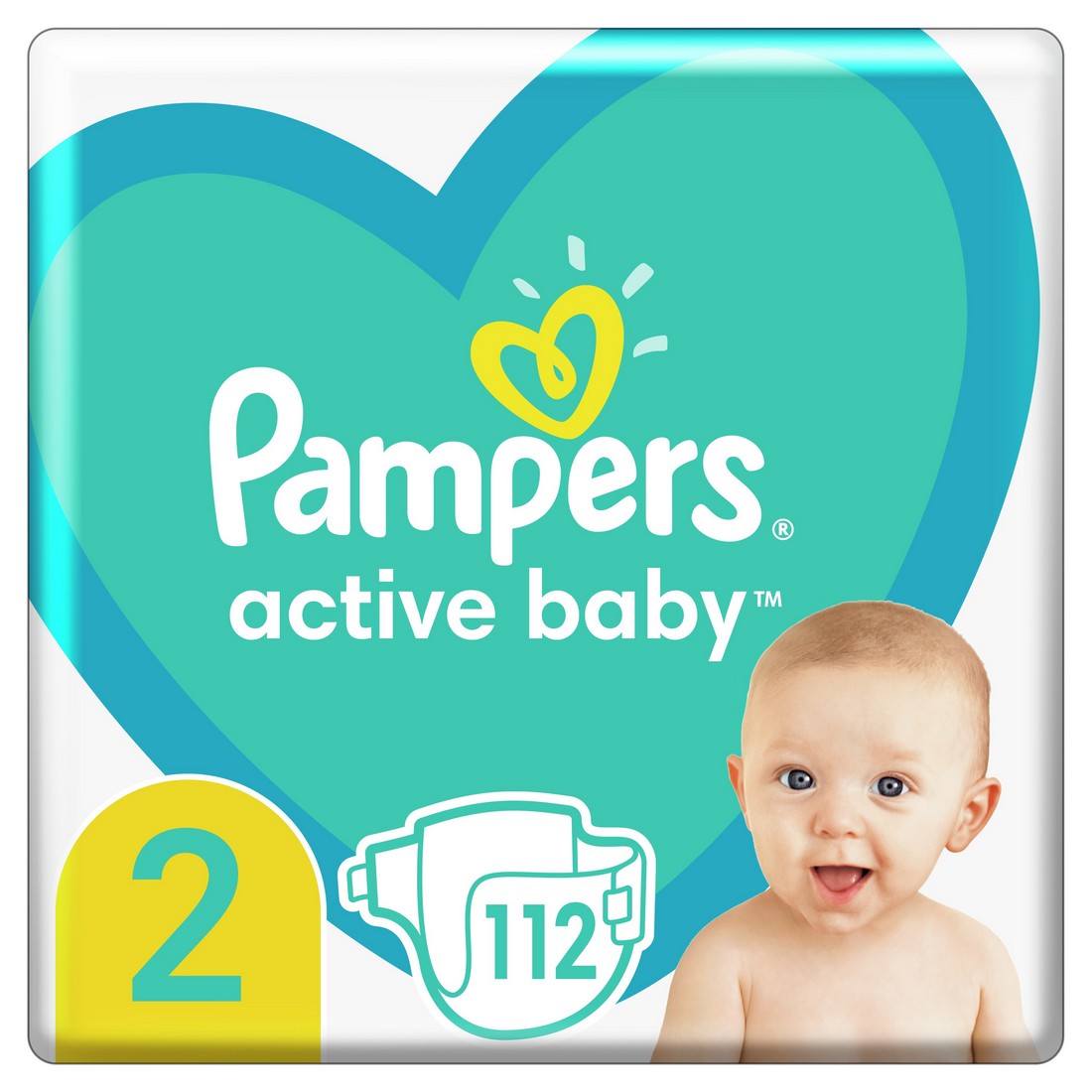 PAMPERS ACTIVE BABY S2 112KS, 4-8KG