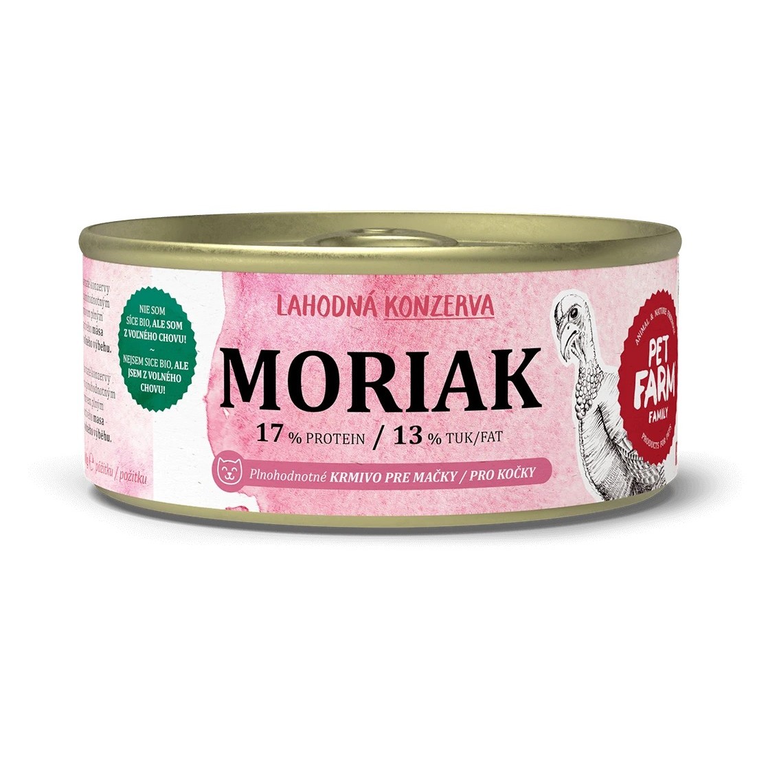 PET FARM KONZERVY PRE MACKY MORIAK180G / MORIAK