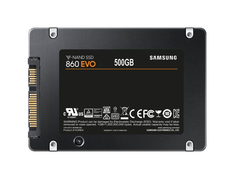SAMSUNG SSD 860 EVO SERIES 500GB SATAIII 2.5 BASIC PACK