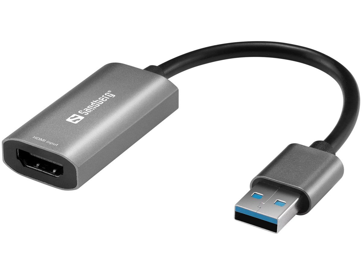 SANDBERG HDMI CAPTURE LINK (F) DO USB-A 2.0 (M), KONVERTOR posledný kus