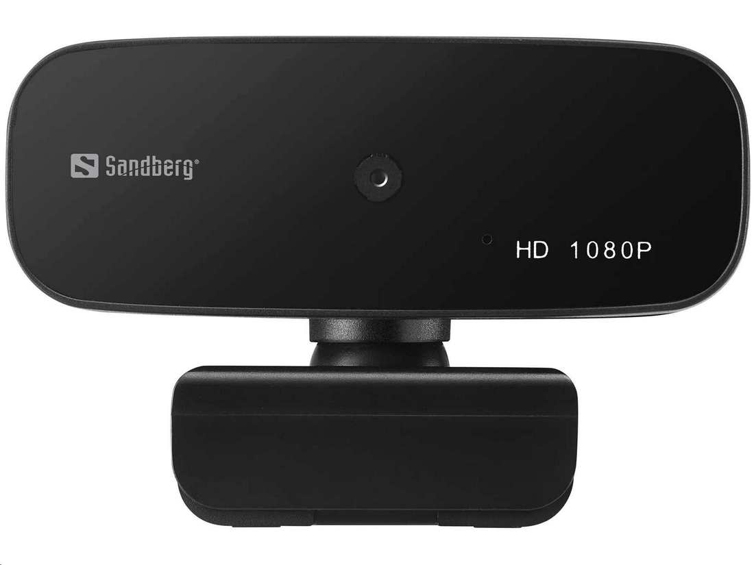 SANDBERG USB WEBCAM AUTOFOCUS 1080P HD, CIERNA
