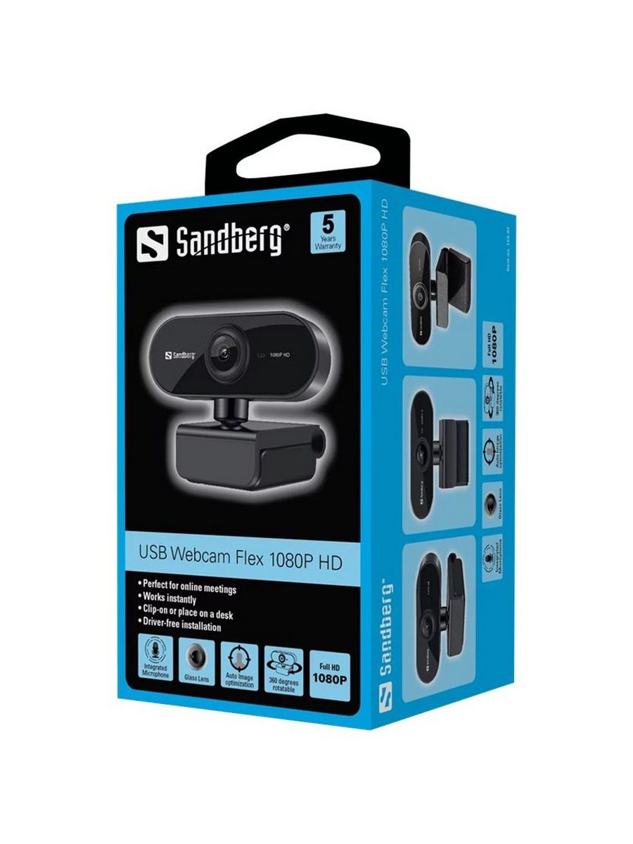 SANDBERG USB WEBCAM FLEX 1080P HD 133-97