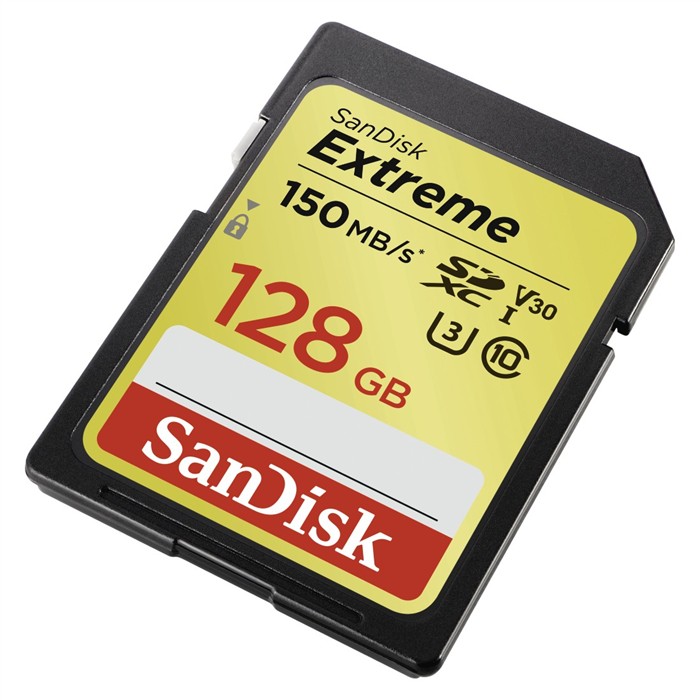 SANDISK EXTREME 128 GB SDXC MEMORY CARD150 MB/S, SDSDXV5-128G-GNCIN