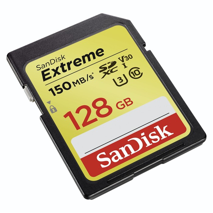 SANDISK EXTREME 128 GB SDXC MEMORY CARD150 MB/S, SDSDXV5-128G-GNCIN