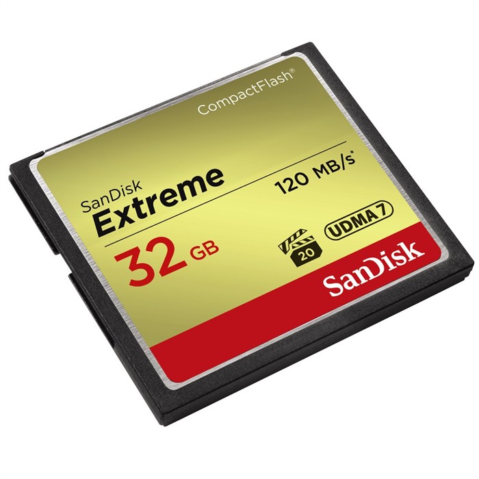 SANDISK EXTREME CF 32 GB 120 MB/S ZAPIS 85 MB/S SDCFXSB-032G-G46 posledný kus