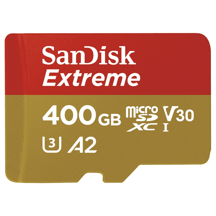 SANDISK EXTREME MICRO SDXC 400GB 160MB/S A2 C10 posledný kus