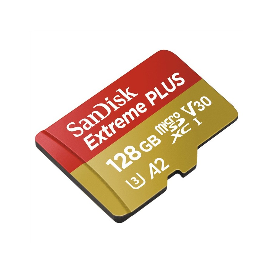 SANDISK EXTREME PLUS MICRO SDXC 128GB/170MB/S A2 C10/V30/UHS-I/U3, ADAPTER SDSQXBZ-128G-GN6MA