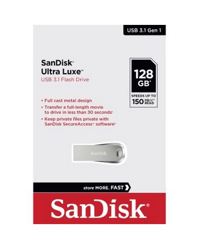 SANDISK ULTRA LUXE USB 3.1 128 GB, SDCZ74-128G-G46