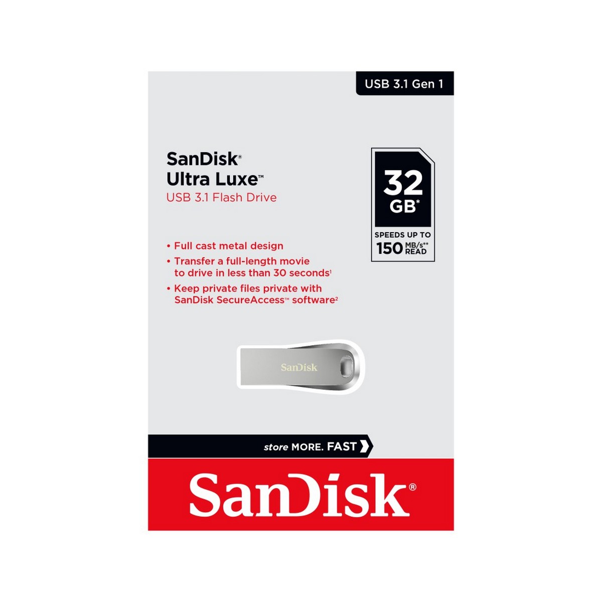 SANDISK ULTRA LUXE USB 3.1 32 GB SDCZ74-032G-G46