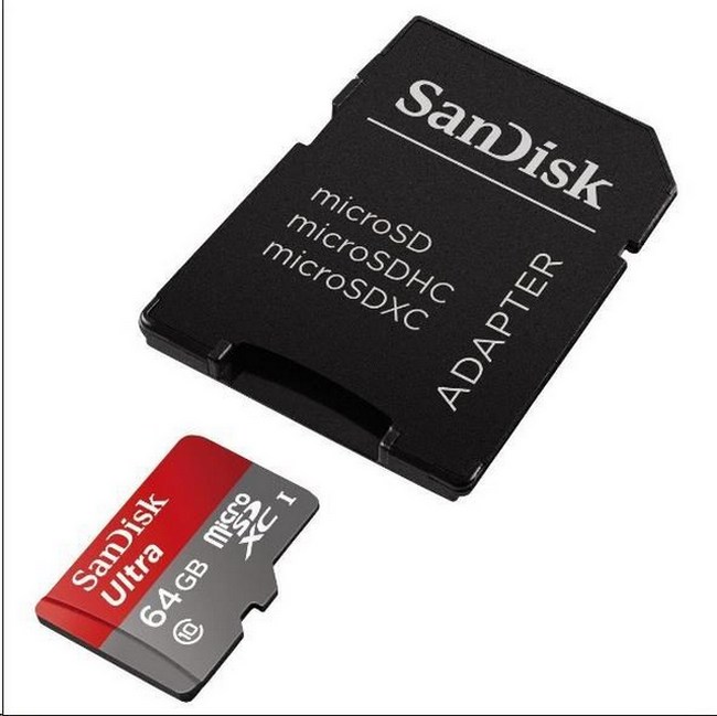 SANDISK ULTRA MICROSDXC 64GB 100MB/S CLASS 10 UHS-I + ADAPTER posledný kus