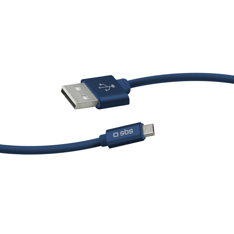 SBS KABEL POLO USB/MICRO-USB SILIKONOVY, 1.5 M, MODRA, TECABLPOLOMICUSBB