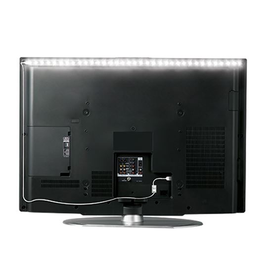 SOLIGHT WM501 LED PASIK PRE TV, 100CM, USB, VYPINAC, STUDENA BIELA