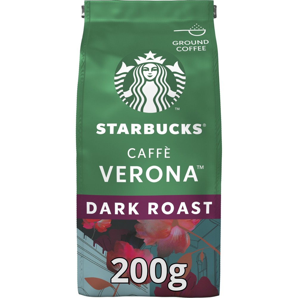 STARBUCKS CAFFE VERONA DARK ROAST 200 G, MLETA KAVA