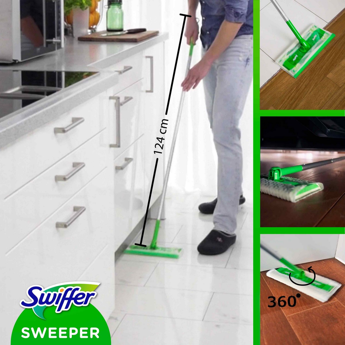 SWIFFER 2IN1 KIT (MOP AND PRACHOVKA)