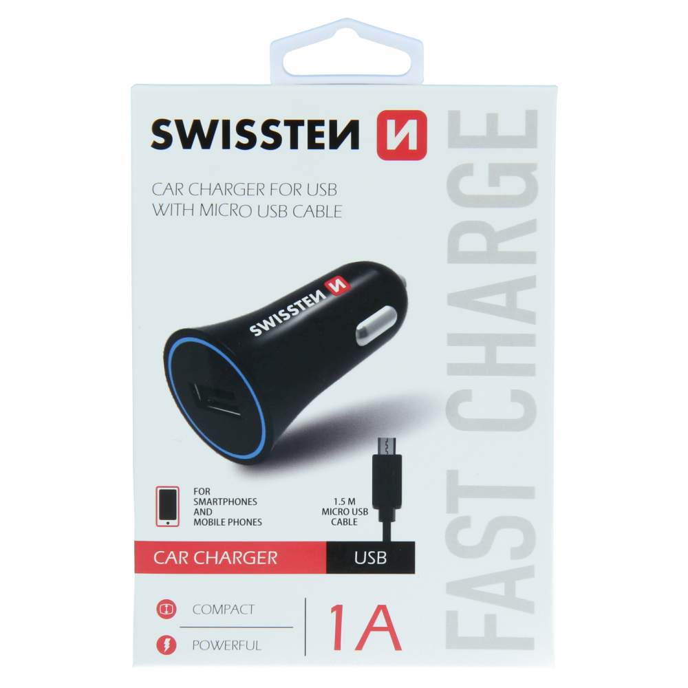 SWISSTEN CL ADAPTER NA USB 1A POWER+KABEL MICRO USB