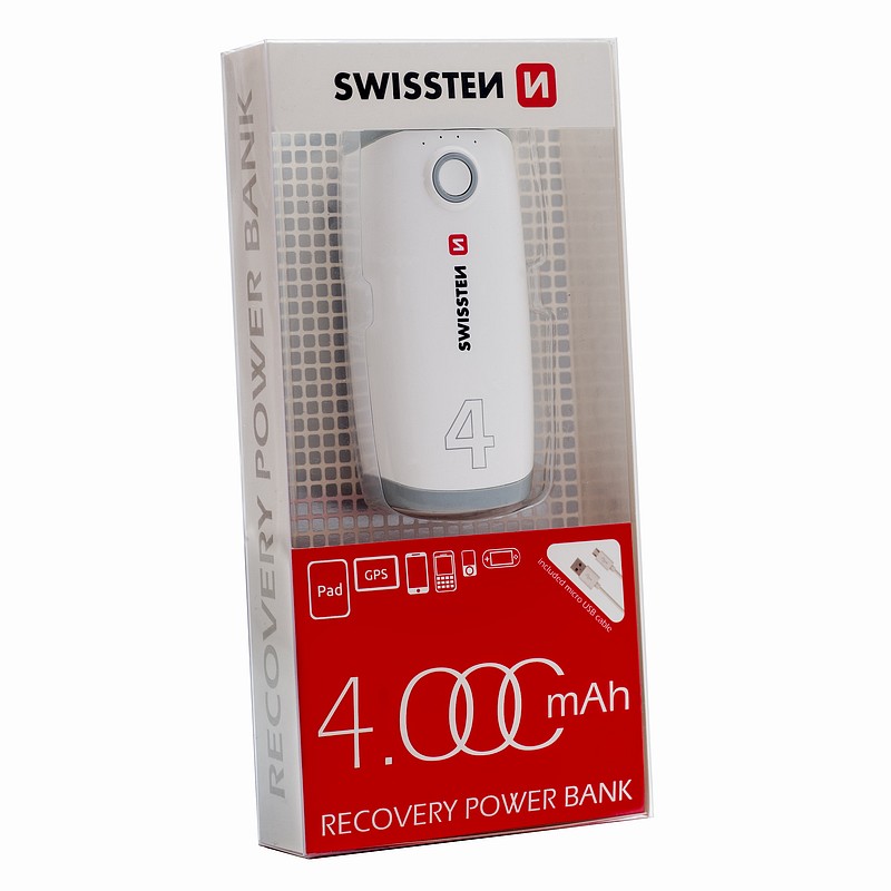 SWISSTEN RECOVERY POWER BANK 4000 MAH