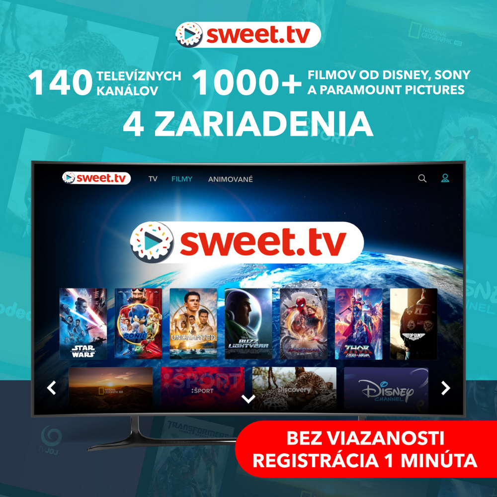 SWEET.TV, 12 MESACNE PREDPLATNE, PREMIOVY BALIK L, 144 STANIC