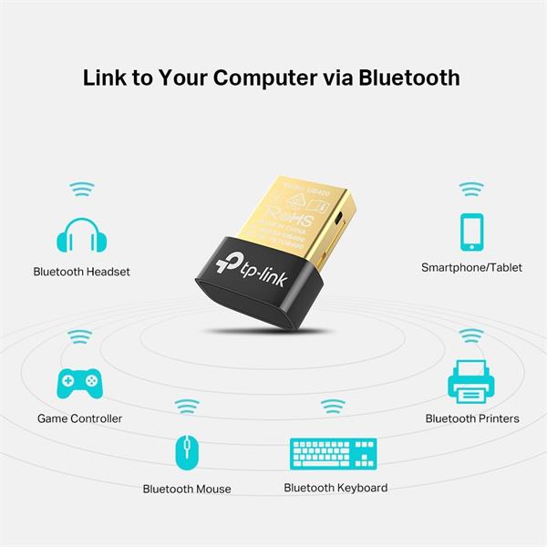 TP-LINK UB400, BLUETOOTH 4.0 NANO USB ADAPTER, NANO SIZE, USB 2.0