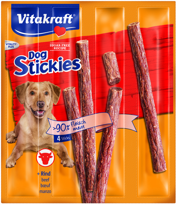 VITAKRAFT DOG STICKIES TYCINKY HOVADZIE 4 KS, 4X11 G, 2328915