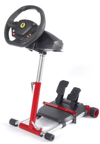 WHEEL STAND PRO STOJAN NA VOLANT A PEDALY PRO THRUSTMASTER SPIDER, T80/T100,T150,F458/F430, CERVENY