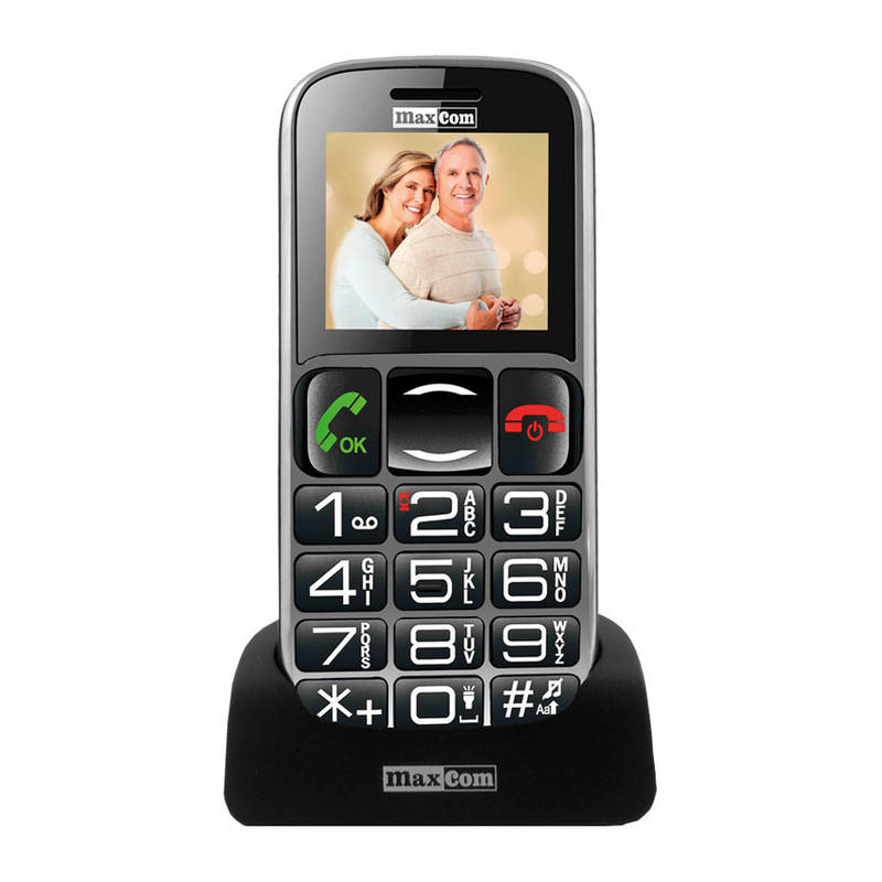MAXCOM MM462 MOBILNY TELEFON PRE SENIOROV, CIERNY