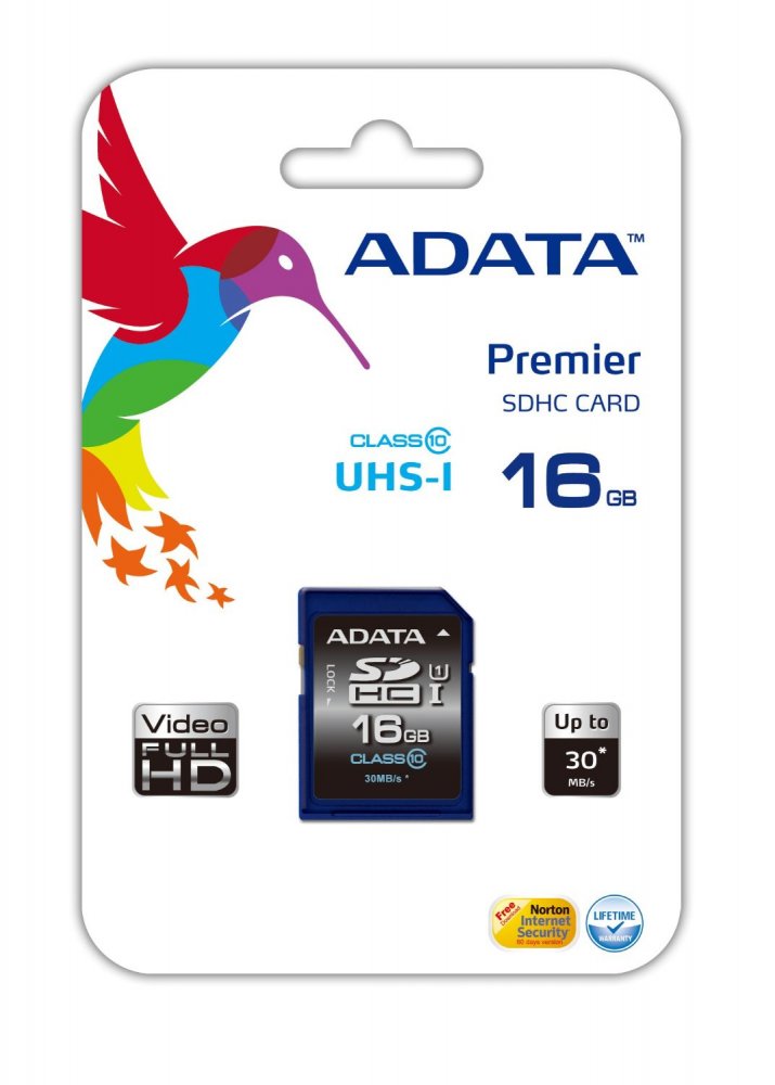 ADATA PREMIER SDHC UHS-I U1 CLASS10 16GB ASDH16GUICL10-R